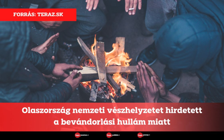 Olaszország nemzeti vészhelyzetet hirdetett a bevándorlási hullám miatt