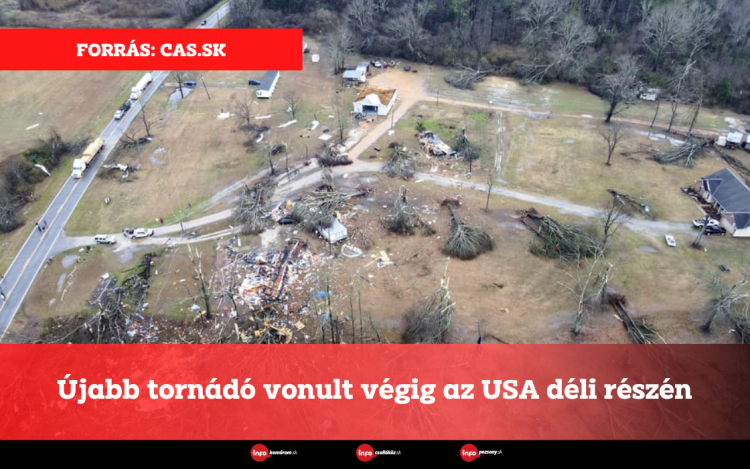 Újabb tornádó vonult végig az USA déli részén