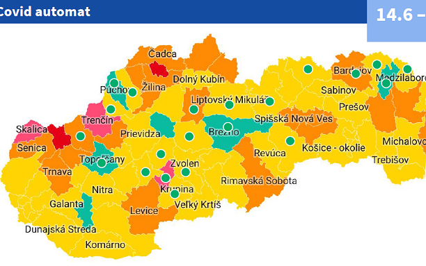 Jövő héttől Dunaszerdahely és Komárom is a zöld járások között