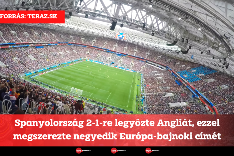 Spanyolország 2-1-re legyőzte Angliát, ezzel megszerezte negyedik Európa-bajnoki címét