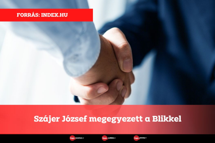 Szájer József megegyezett a Blikkel