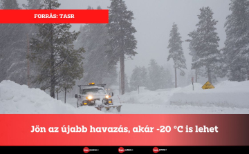 Jön az újabb havazás, akár -20 °C is lehet