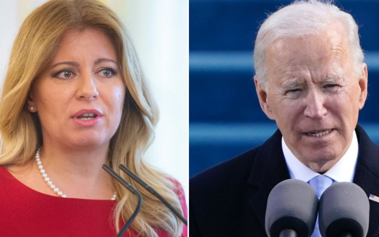 Zuzana Čaputová szlovákiai látogatásra hívta Joe Biden amerikai elnököt