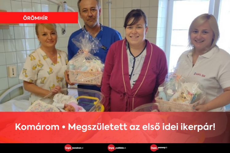 Komárom • Megszületett az első idei ikerpár!